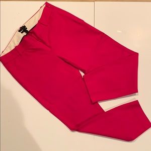 JCrew Fuchsia Minnie Pant, Size 4